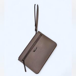 Kate Spade nude leather wristlet